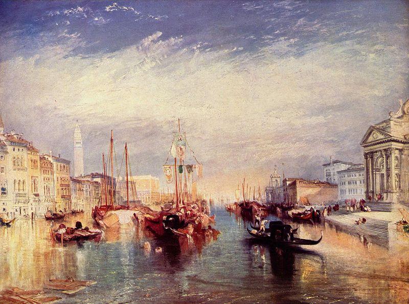 Joseph Mallord William Turner Canal Grande in Venedig Spain oil painting art